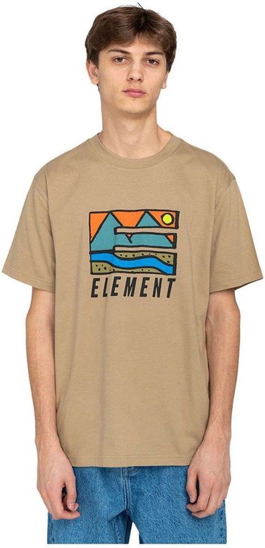 Element - Trekka - T-shirt - Geel - Korte Mouwen - Organische Katoen