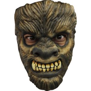 Partychimp Wolfman Gezichts Masker Halloween Masker voor bij Halloween Kostuum Volwassenen - Latex - One-size