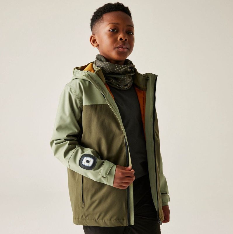 Trekktain 3-in-1 rekbare ademende waterdichte jas voor kinderen