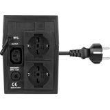 Vultech - UPS1200VA-LITE - UPS - Zwart - Line-interactive 1,2 kVA 600 W