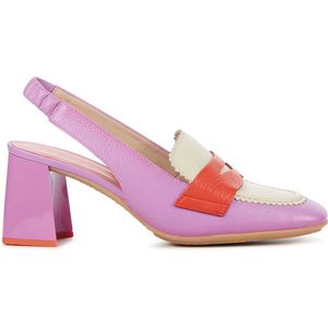 Hispanitas Pumps / Stiletto Dames / Damesschoenen - Leer - hoogte 7 cm - CHV243323 - Fuchsia - Maat 42