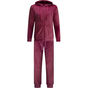Gaubert - Velours Huispak - Bordeaux Rood - Trainingspak - Loungewear Dames