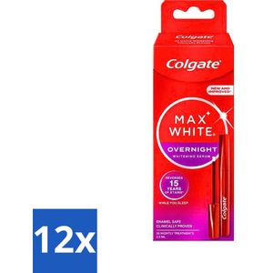 Colgate - Serum - Max White - Overnight Whitening - 2,5 ml - Voordeelverpakking - 12 stuks