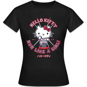 Hello Kitty Run Like A Girl T-Shirt Dames