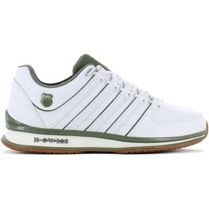 K-Swiss Classic RINZLER - Heren Sneakers Schoenen Leer Wit 01235-953-M - Maat EU 43