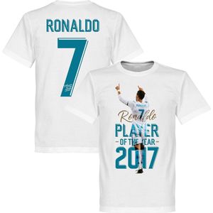 Ronaldo Player Of The Year 2017 T-Shirt - Kinderen - 140