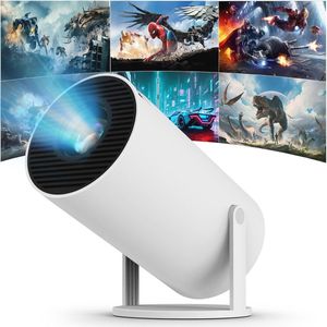 Mini-projector 4K 1080P Draagbare Projector met WiFi 6 en Bluetooth 5.0