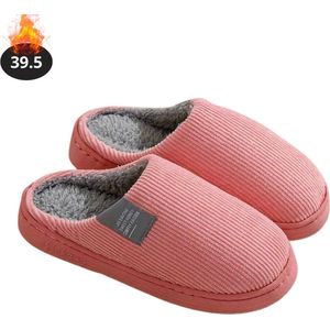 Bovista Warme Pantoffels - Sloffen - Slippers - Dames - Heren - Pluche - Maat 39.5 - Roze