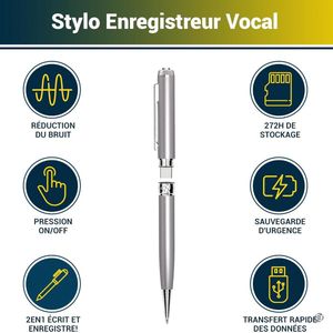 Equivera Afluister Pen - Opname Apparaat - Afluisterapparaat - Spy Recorder - Opname Appaaraat - Afluisterappraratuur