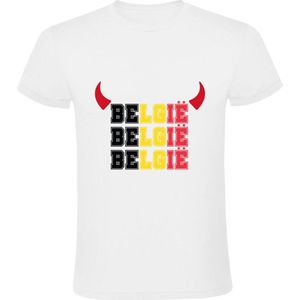 Belgie Heren T-shirt - ek - rode duivels - voetbal