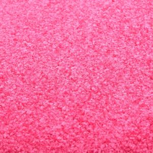 The Living Store Roze Deurmat - 90 x 60 cm - Anti-slip PVC Onderkant