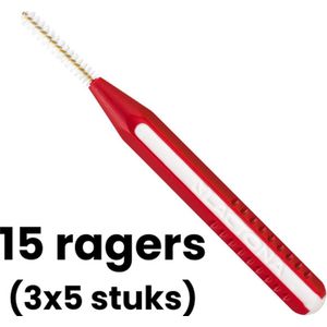 Lactona Easygrip Ragers Recht-X-Small - 3mm - Rood - 3 x 5 stuks - Voordeelverpakking