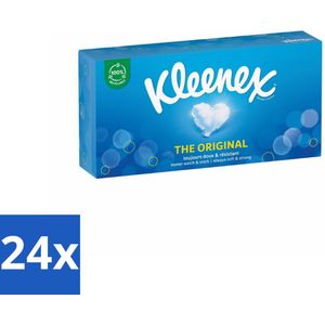 24 x Kleenex Original Tissues 72 stuks per verpakking - Kleenex Tissues - Tissues Voor Het Hele Gezin - Zachte Tissues - Sterke Tissues - Tissues Voor Verkoudheid