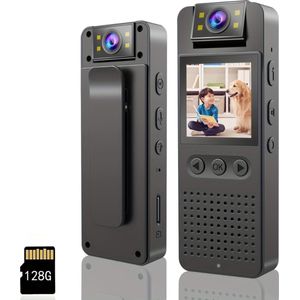 Bovista Spy Camera - Bodycam - Politie - Chest Camera - Spy Cam - Verborgen Camera - Spionage Camera - Action Camera - 4K