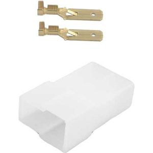 2 polig female T stuk connector set