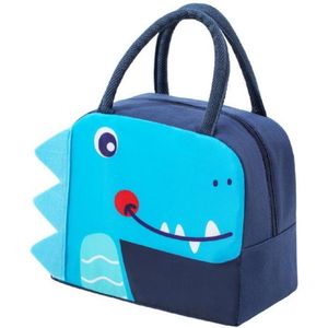 Lunchbag voor Kinderen - Dino - Dinosaurus - Koeltas - Thermo Tas - Lunch Tas - Rits - Jongen - Lunchtas Kind