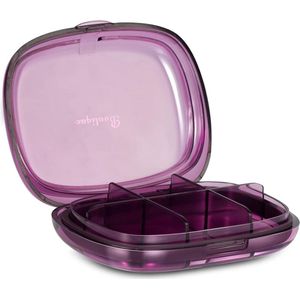 Allecto plus - Pillendoos voor op reis - 6 compartimenten - Medicijnorganizer met vitaminen - Draagbare pillendispenser