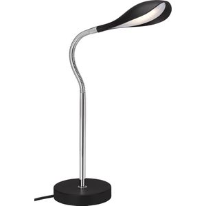 Briloner Leuchten SWAN Bureaulamp. Tafellamp - LED - 45W - Incl. snoerschakelaar - Zwart Chroom