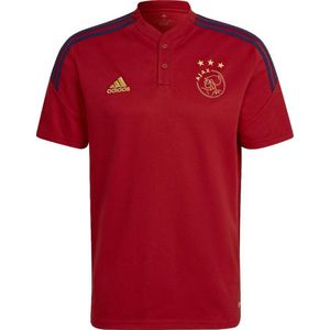 adidas - Ajax training polo 2022-2023 in de kleur rood. L