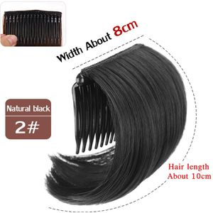 Pruiken, gewatteerde wortel kammen model, gewatteerde hoog volume volume pluis gewatteerde haar applicator, gewatteerde hoofd hoofd gewatteerde wortels, pruik stuk voor het voorhoofd uitgebreid, stijl 5