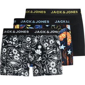 Jack & Jones 3-Pack heren boxershort - Skull Black/Black - M