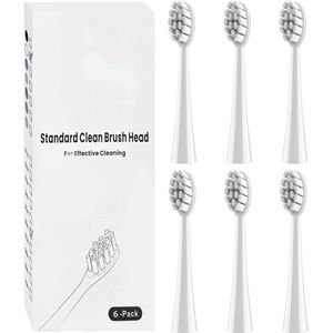 6 stuks Gum Care reserveborstels voor elektrische tandenborstels - Wit
