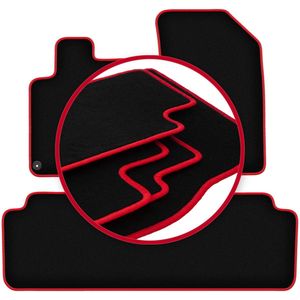 CARLUX-RED automatten voor: Peugeot 407 coupé, sedan, stationwagen, SW (2004-2011)