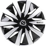 Sparco Wieldoppen Lazio - 14 inch - Zwart/Zilver