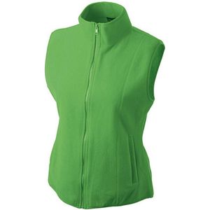 James and Nicholson Vrouwen/dames Microfleece Vest (Kalk groen)