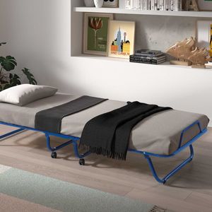 Plooibed 'Safari' Metaal 80x190cm + matras 9cm (1c)