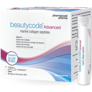 [Beautycode Advanced] [Marine Bioactive Collagen Peptides] - [Beauty collagen with Ceramide] - [Delicious & Easy to Consume] - [Clinically Proven Collagen & Phytoceramides] - [Multi-Action Skin Support]