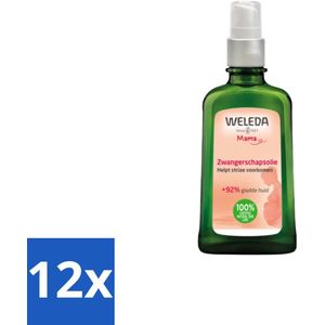 12 x WELEDA - Zwangerschapsolie - Mama & Baby - 100 ml - Zwangerschapsolie - Striae Vermindering - Zwangerschapsmassage - Huidverzorging Zwangerschap - Natuurlijke Zwangerschapsolie