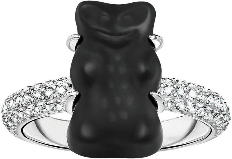 Thomas Sabo - Ring - Zwart - Gerecycled Zilver - Glassteen