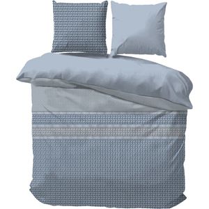 iSleep Dekbedovertrek Martijn - Litsjumeaux XL - 260x200/220 cm - Blauw