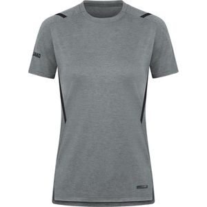 Jako - T-shirt Challenge - Grijs Voetbalshirt Dames-44
