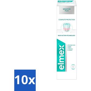 10 x Elmex - Tandpasta - Sensitive Plus - Complete Care - 75 ml -