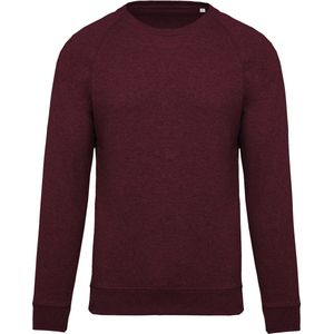 Kariban Herensweater BIO ronde hals raglanmouwen K480 - Wine Heather - S
