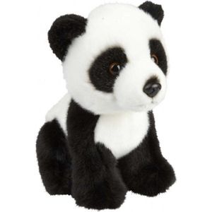 Pluche Zwart/Witte Panda Beer Knuffel 18 cm - Pandaberen Knuffels