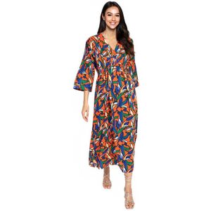 Lange soepel vallende jurk