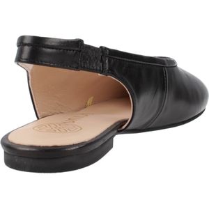 Unisa - Bowie NTO - Ballerina's - Zwart - Leer