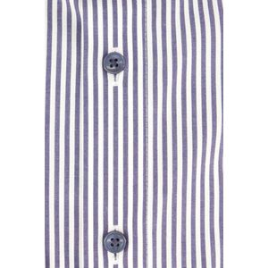 Olymp - Luxor - Overhemd - Blauw - Modern Fit - Strijkvrij