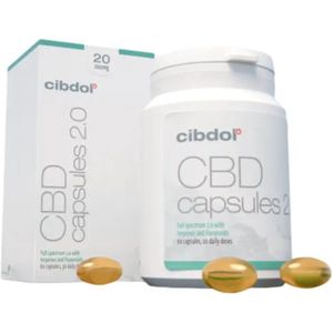 Cibdol - 20% CBD capsules 2.0 (60 stuks - 16 mg per capsule) - hennep - cannabis - THC - cannabidiol