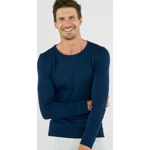 Damart - T-shirt Thermolactyl - Heren - Blauw - Lange Mouwen