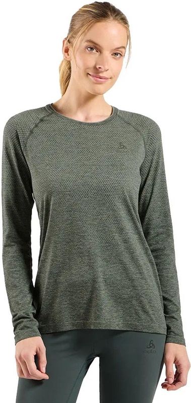 Odlo Crew Essential Seamless T-shirt Met Lange Mouwen Grijs M Vrouw