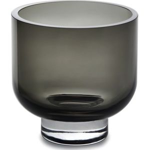 Moderne lage vaas - Belgische design merk - kom of schaal - glas van hoge kwaliteit - Omaha