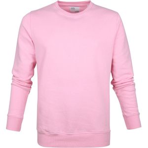 Colorful Standard - Sweater Pastel Roze - Heren - Maat XL - Regular-fit