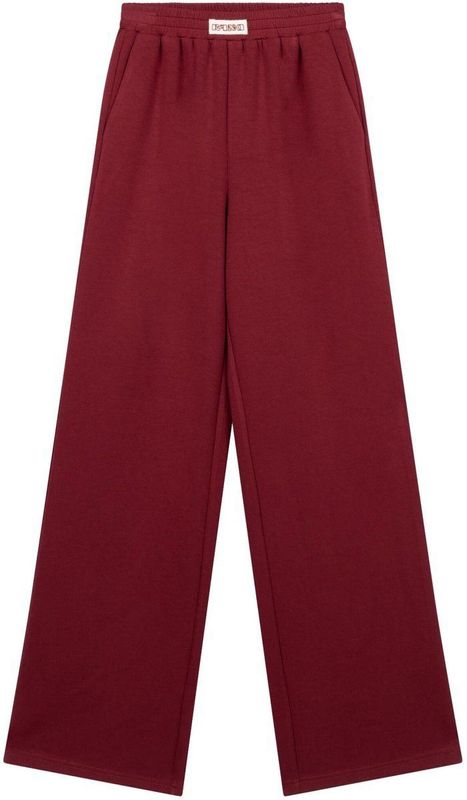 Refined Department Broek Knitted Relaxed Pants Nova R2511121835 501 Bordeaux Dames Maat - XS