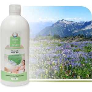 Warm & Tender - Alpenkruiden Stoombadmelk 1 Liter