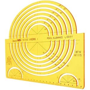 Ellips Ovale Tekenvormen hulpmiddel - Sjabloon Cirkel soft plastic liniaal Ellips – Geometrische Tekening Sjabloon