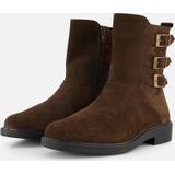 Feyn - Enkellaarsjes - Bruin - Suede